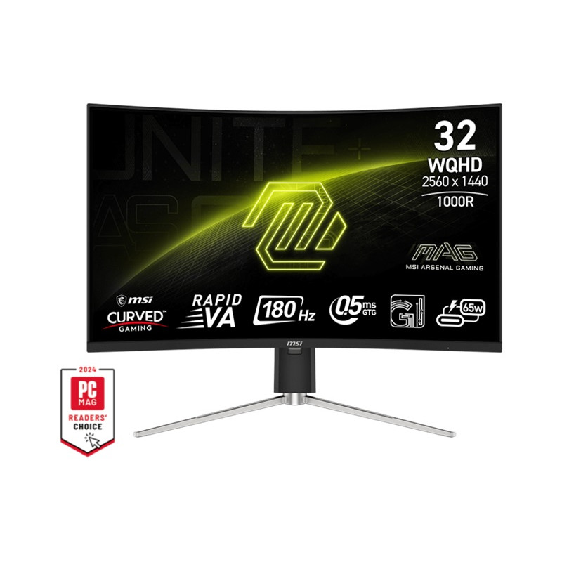 MSI MAG/325CQRF QD E2/31,5''/VA/QHD/180Hz/0,5ms/Čierna/3R