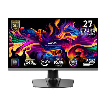 MSI MPG/272URX/26,5''/QD-OLED/4K UHD/240Hz/0,03ms/Čierna/3R