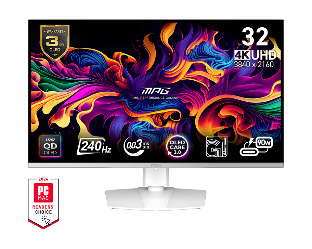 MSI MPG/321URXW/31,5''/QD-OLED/4K UHD/240Hz/0,03ms/Biela/3R