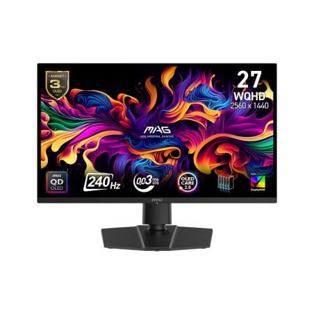 MSI MAG/271QP QD-OLED X24/26,5''/QD-OLED/QHD/240Hz/0,03ms/Čierna/3R