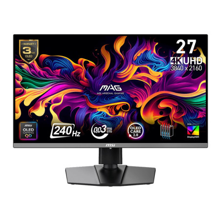 MSI MAG/272UP QD-OLED X24/26,5''/QD-OLED/4K UHD/240Hz/0,03ms/Čierna/3R