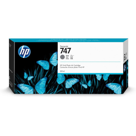 HP 747 300 ml Gray Ink Cartridge