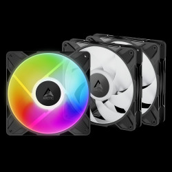 ARCTIC P14 Pre A-RGB (3 kusy) - 140mm A-RGB PWM ventilátor s rozdeľovačom káblov