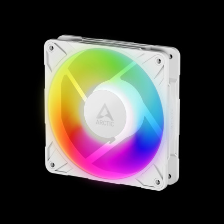 ARCTIC P12 Pre A-RGB (biela) - 120mm A-RGB PWM ventilátor s rozdeľovačom káblov