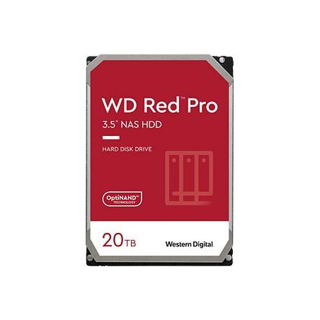 QNAP WD, HDD, Red Pro, SATA III, 3.5-inch, 20TB, WD202KFGX