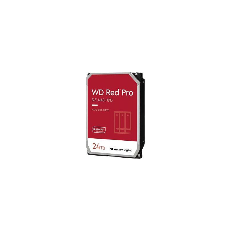 QNAP WD, HDD, Red Pro, SATA III, 3.5-inch, 24TB, WD241KFGX