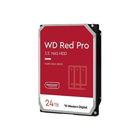 QNAP WD, HDD, Red Pro, SATA III, 3.5-inch, 24TB, WD241KFGX