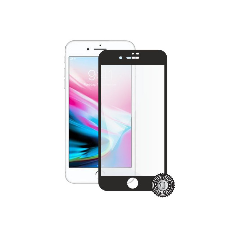 Screenshield APPLE iPhone 8 Plus Tempered Glass Protection (full COVER black)