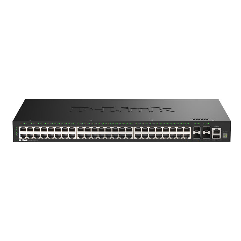 D-Link DGS-1530-52/E 48 Portov GE + 4 Porty 10G SFP+ Smart Managed Switch
