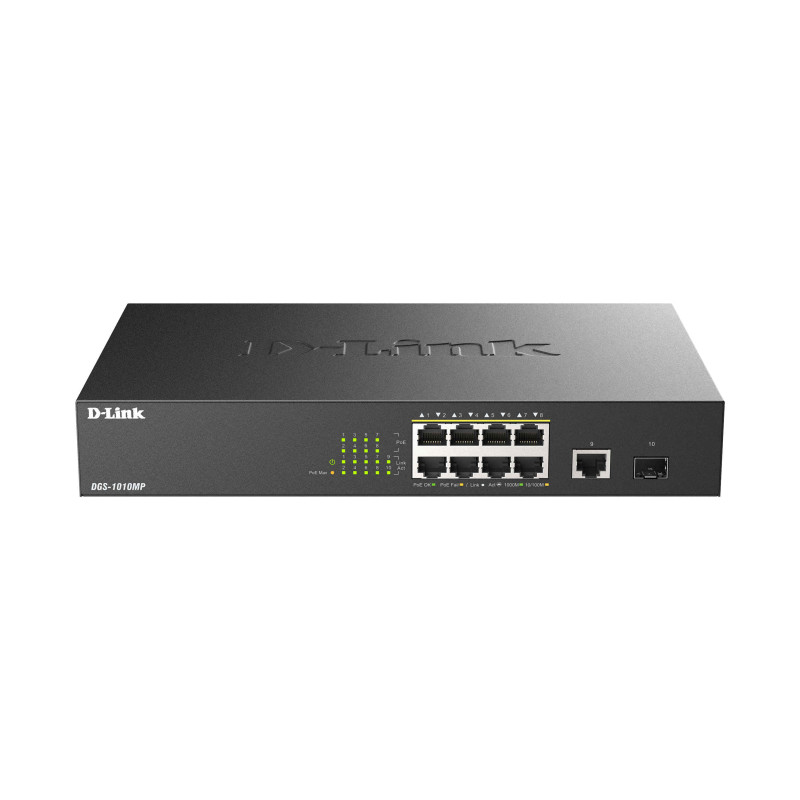 D-Link DGS-1010MP/E 10x1000 Desktop PoE+ Switch