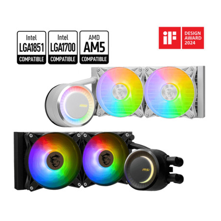 MSI vodný chladič CPU MAG CORELIQUID E240 WHITE