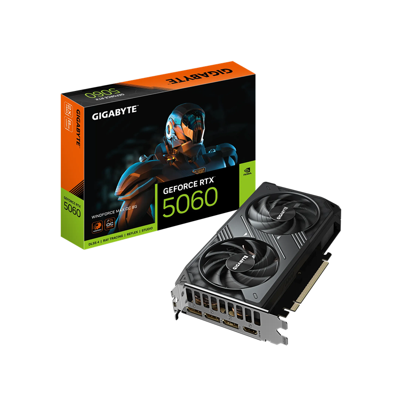 GIGABYTE RTX™ 5060 WINDFORCE MAX OC 8G