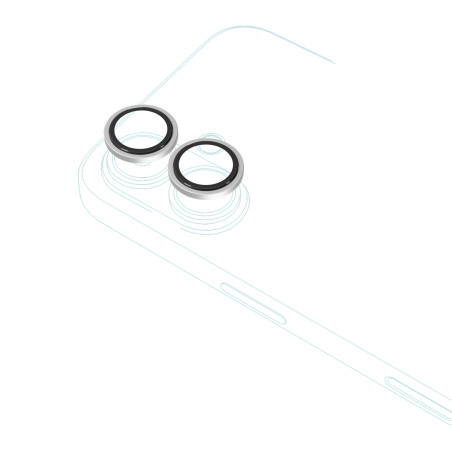 Epico Alu Lens Protectors iPhone 17 - strieborná