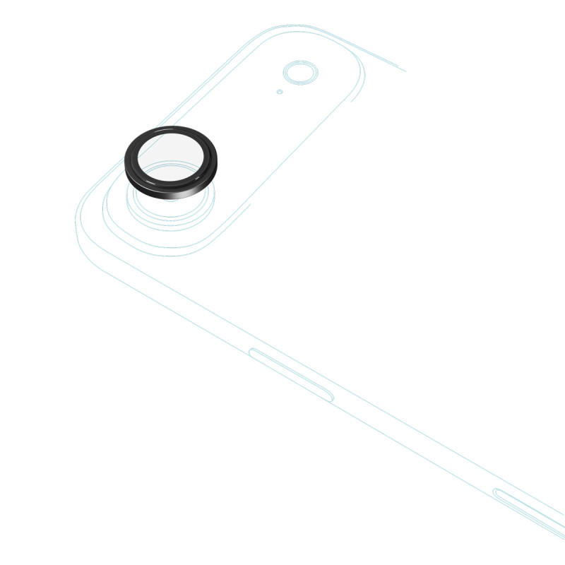 Epico Alu Lens Protectors iPhone 17 Air - čierna