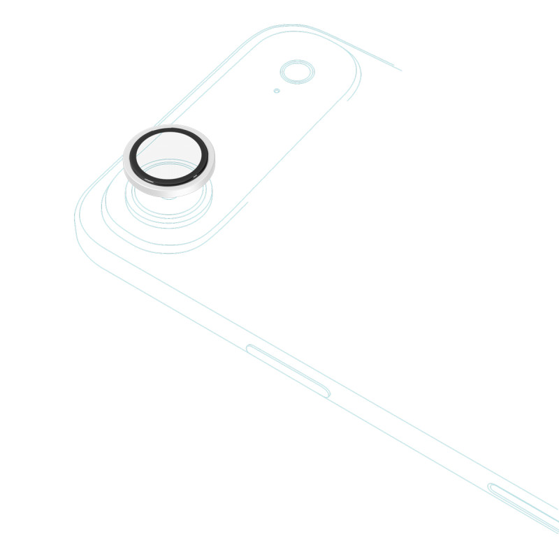 Epico Alu Lens Protectors iPhone 17 Air - strieborná