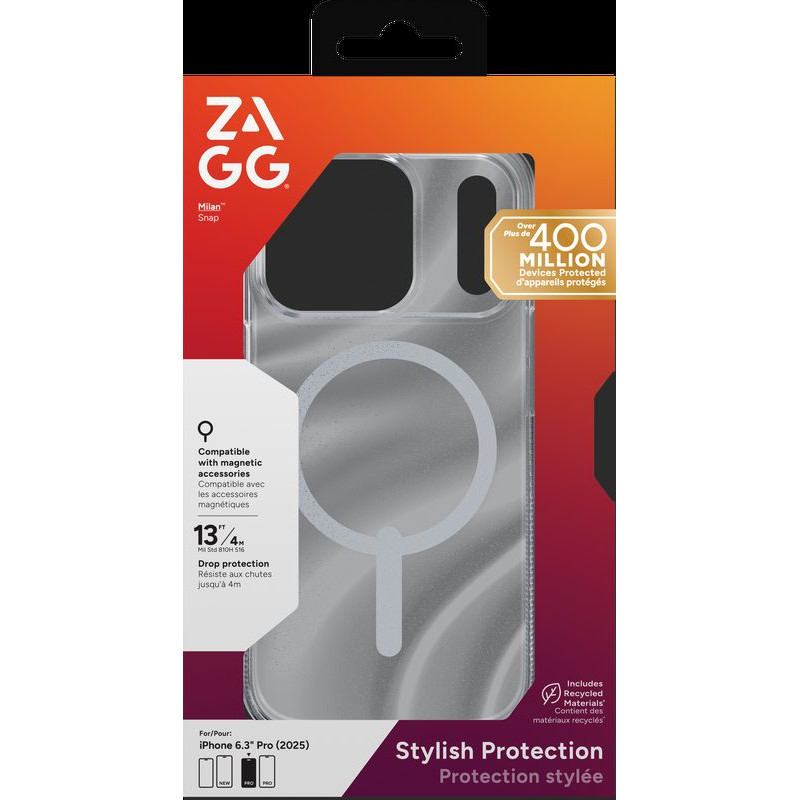 ZAGG Ochranný kryt Milan Snap Apple 17 Pro Glitter Swirl