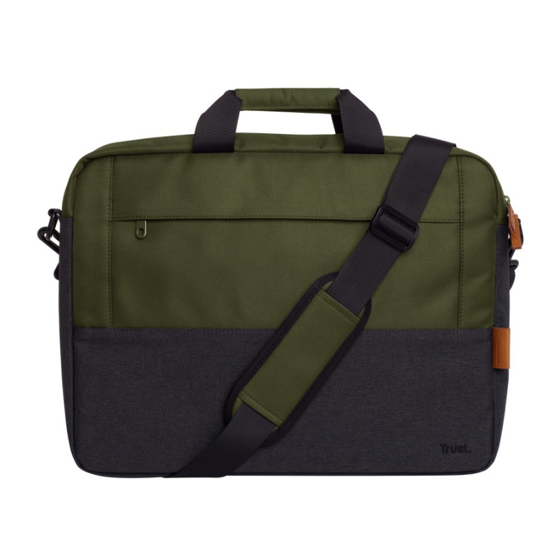TRUST LISBOA 16'' LAPTOP BAG - GREEN