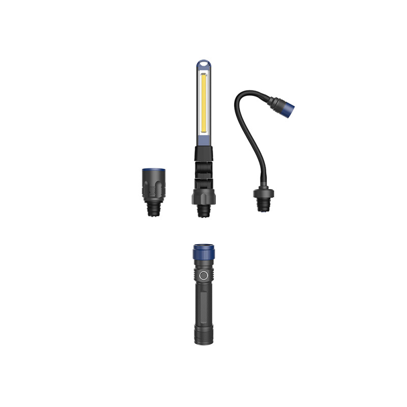 Pracovné svetlo 3v1 Viking B7524/380lm (vysoká)/2200mAh/zdroj CREE XPG+COB/IPX4/IK07