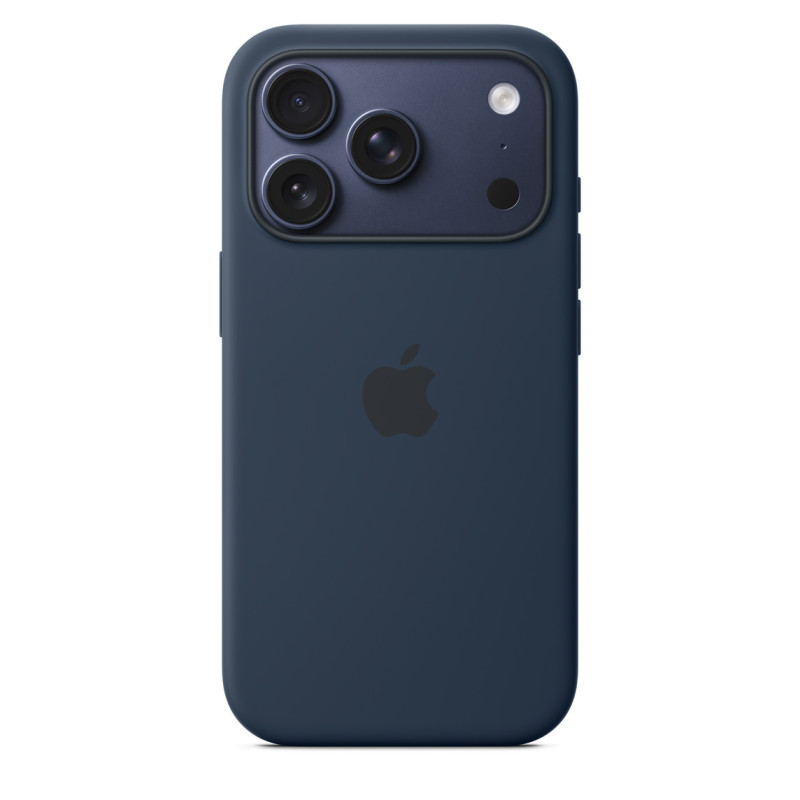 iPhone 17 Pro Silicone Case with MS – Midnight