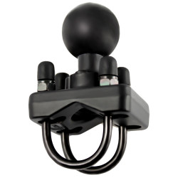 RAM Mounts dvojitý úchyt na riadidlá motorky alebo tyč O 19,05-31,75 mm, s 1,5'' čapom, RAM-235U