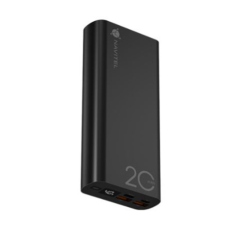 Powerbanka NAVITEL PWR20 AL čierna s kapacitou 20000 mAh