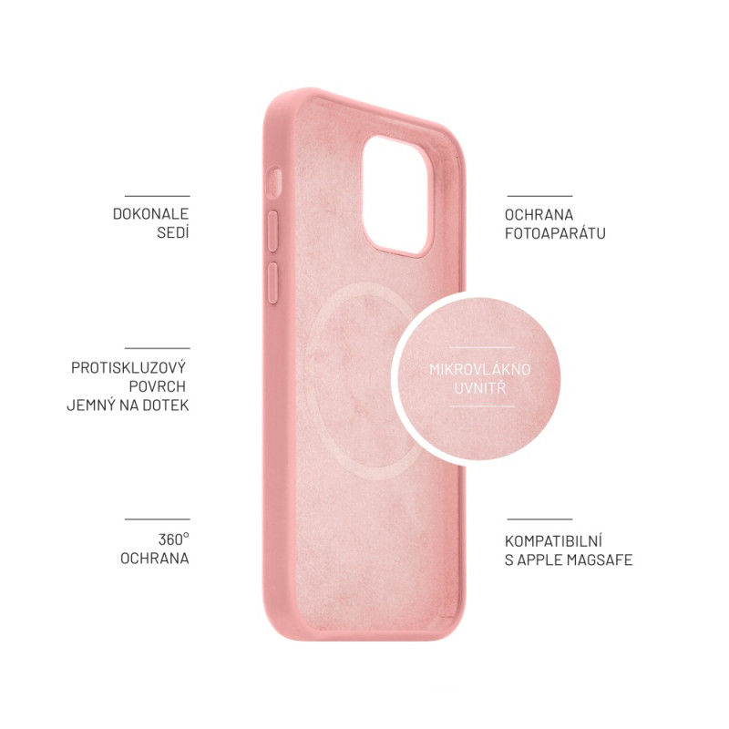FIXED MagFlow Apple iPhone 14+, ružový