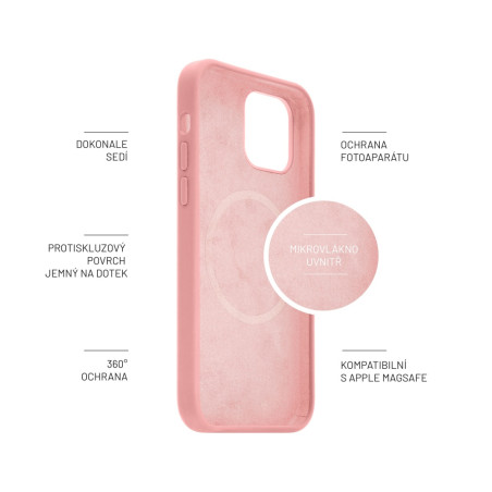 FIXED MagFlow Apple iPhone 14 P, ružový