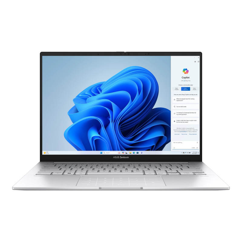 ASUS Zenbook 14/UX3405CA-OLED237W/U7-255H/14''/WUXGA/T/16GB/1TB/Intel int/W11H/Silver/2R