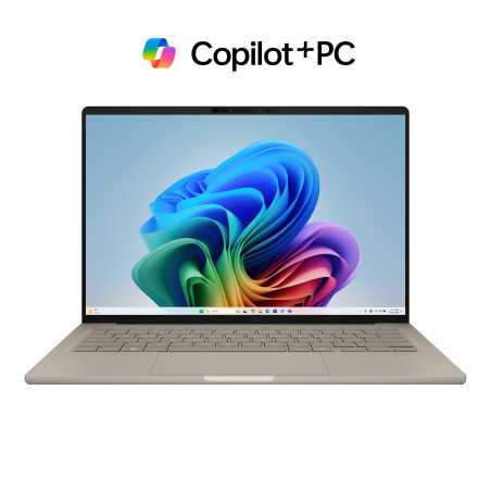 ASUS Zenbook A14 OLED/UX3407QA-OLED340X/SD-X1-26-100/14''/WUXGA/32GB/1TB/Adreno/W11P/Gold/2R