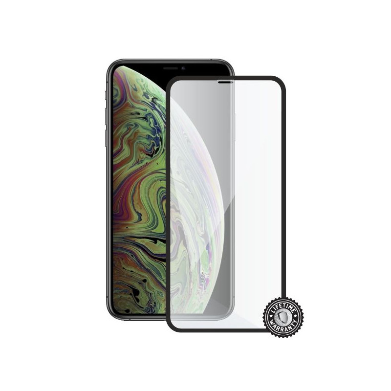 Screenshield APPLE iPhone Xs Max Tempered Glass protection (full COVER black)