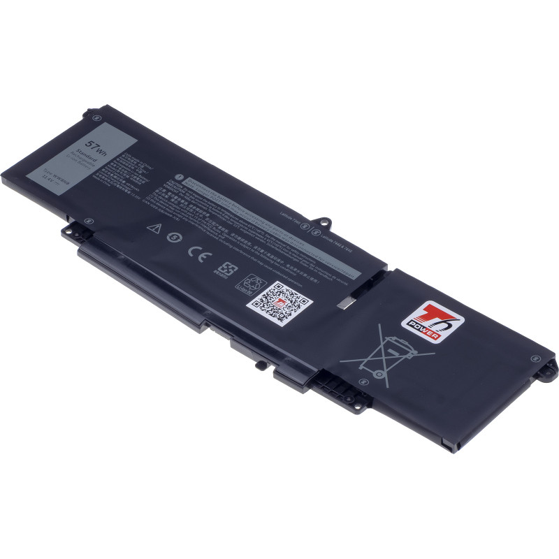 Batéria T6 Power pre Dell Latitude 7340, 7350, 7440, 7450, 7640, 7650, 4878mAh, 57Wh, 3cell, Li-pol