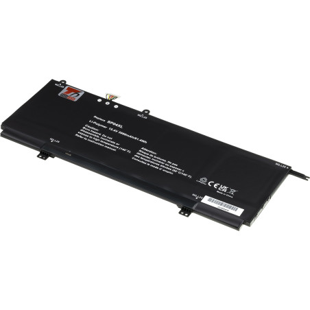 Batéria T6 Power pre HP Spectre 13-ap0000 x360 serie, 3990mAh, 61,4Wh, 4cell, Li-pol