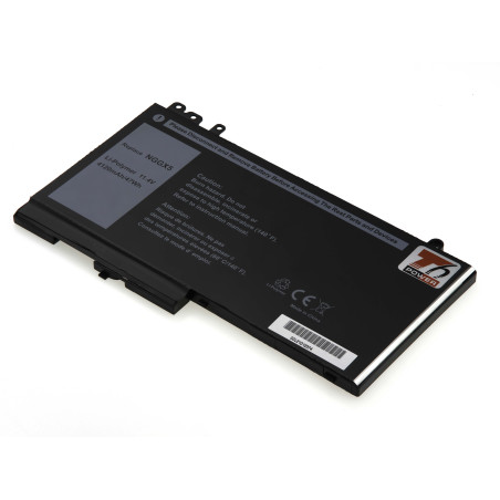 Batéria T6 Power pre Dell Latitude E5270, E5470, 4120mAh, 47Wh, 3cell, Li-pol