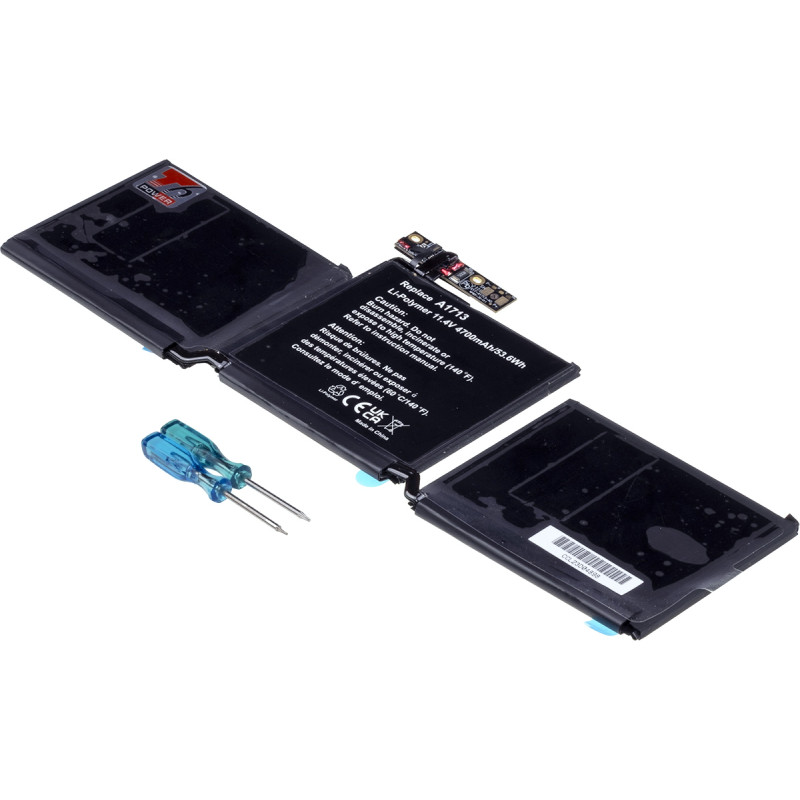 Batéria T6 Power pre Apple MacBook Pro 13'' Retina 2016, 2017, 4700mAh, 53,6Wh, 3cell, Li-pol