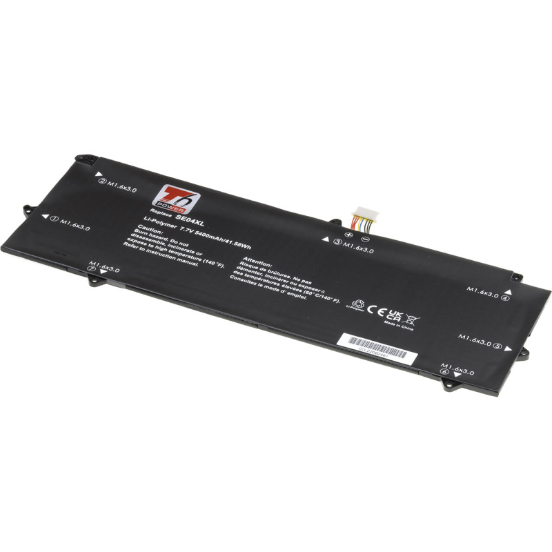 Batéria T6 Power pre HP Pro X2 612 G2, 5400mAh, 41Wh, 2cell, Li-pol