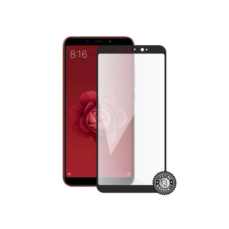 Screenshield XIAOMI Mi A2 Tempered Glass protection (full COVER black)