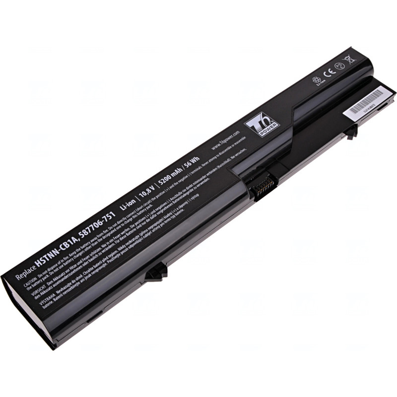 Batéria T6 Power pre HP ProBook 4320s, 4420s, 4520s, HP 320, 325, 420, 620, 5200mAh, 56Wh, 6cell