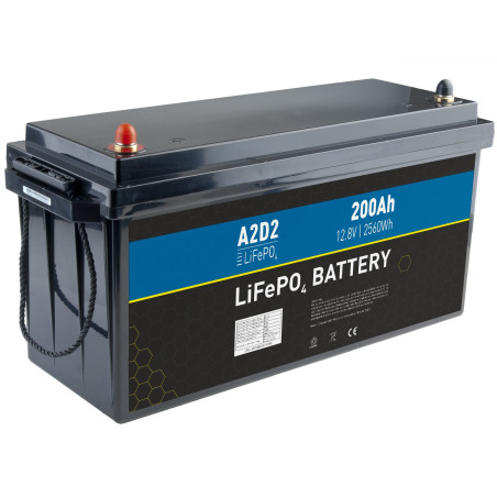 A2D2 batéria LiFePO4 12,8V 200Ah M8 (REPT cells)