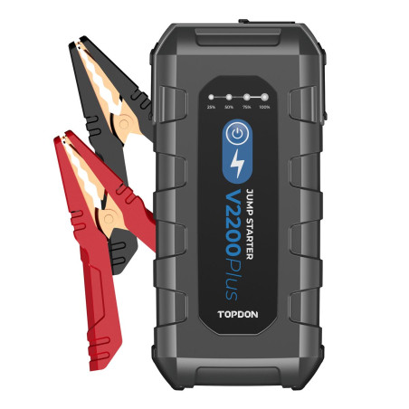 TOPDON V2200Plus/16000mAh/max výstupný prúd 2200A/2xUSB-A/USB-C/DC Jack/tester batérie