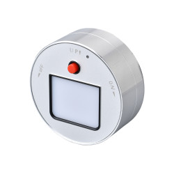 Zásuvkový modul Viking A10S, strieborná/ LED svetlo 3W/230V,16A,50Hz