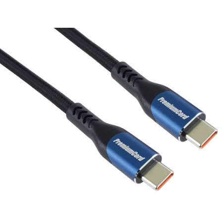 PremiumCord USB-C kábel, 3m/5A/100W/20Gbits