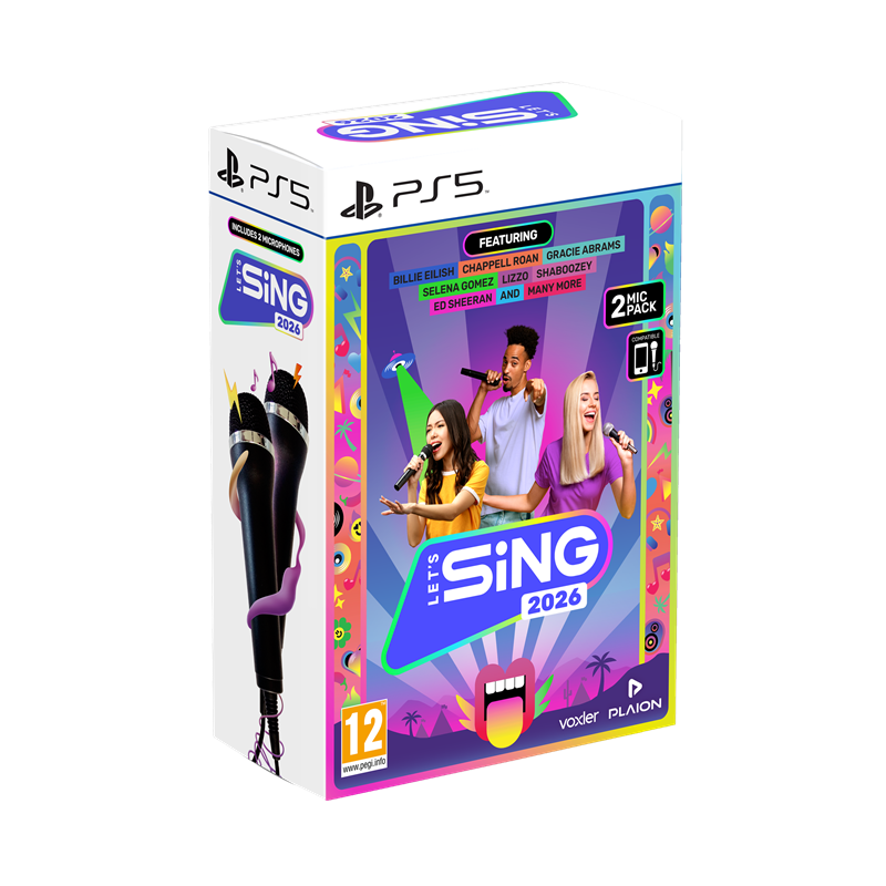 PS5 - Let's Sing 2026 + 2 mikrofóny