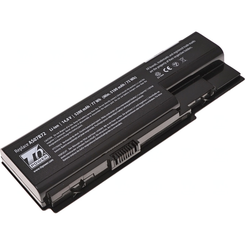 Batéria T6 Power pre Acer Aspire 5310, 5520, 5720, 5920, 7720, TravelMate 7530, 5200mAh, 77Wh, 8cell
