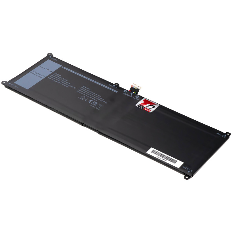 Batéria T6 Power pre Dell Latitude 12 7275, XPS 12 9250, 4000mAh, 30Wh, 2cell, Li-pol
