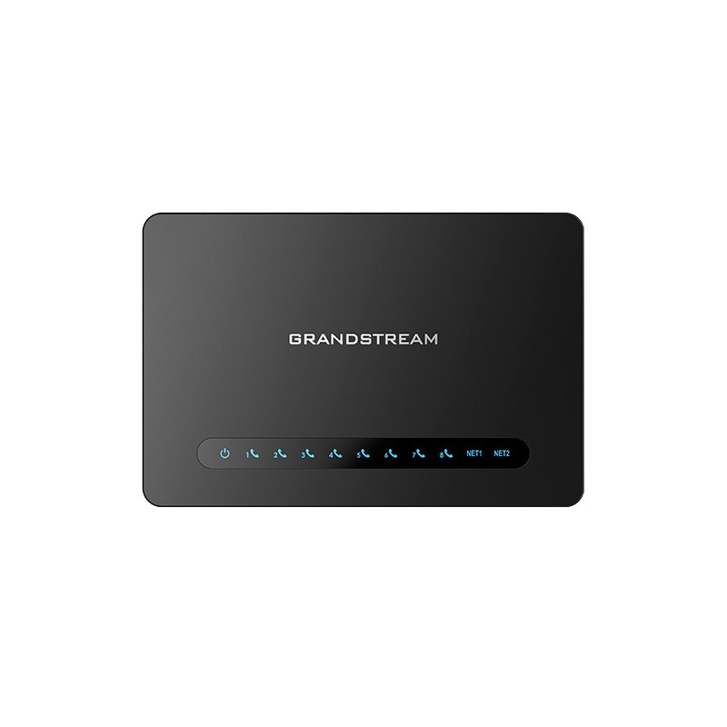 Grandstream HT818 V2 (ATA), 8x FXS, 2 SIP profily, 1x Gbit LAN, NAT router, 3-cestná konf.