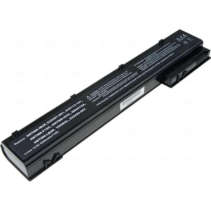 Batéria T6 Power pre HP EliteBook 8560w, 8570w, 8760w, 8770w, 5200mAh, 77Wh, 8cell