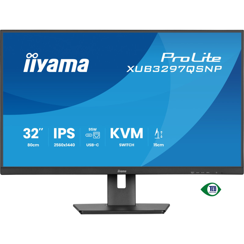 iiyama ProLite/XUB3297QSNP-B1/32''/IPS/QHD/100Hz/1ms/Čierna/5R