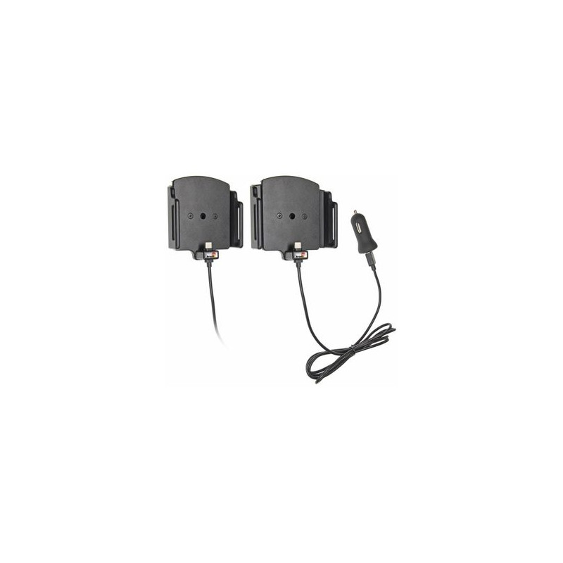 Brodit držiak do auta nastaviteľný s USB-C a nabíjaním z cig. zapaľovače/USB š.75-89 mm, hr. 6-10