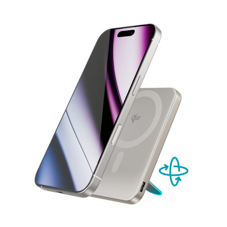 Epico Qi2 5000mAh Alu Mag+ Stand PB EM52 - titán