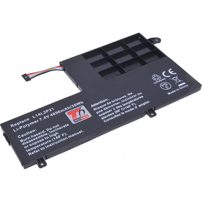 Batéria T6 Power Lenovo IdeaPad 300S-14ISK, 500S-14ISK, 510S-14ISK, 4050mAh, 30Wh, 2cell, Li-pol